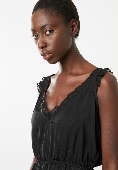 Superbalist - Sleep lace detail teddy - black