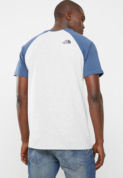 The North Face - Raglan simple dome tee - grey & blue 