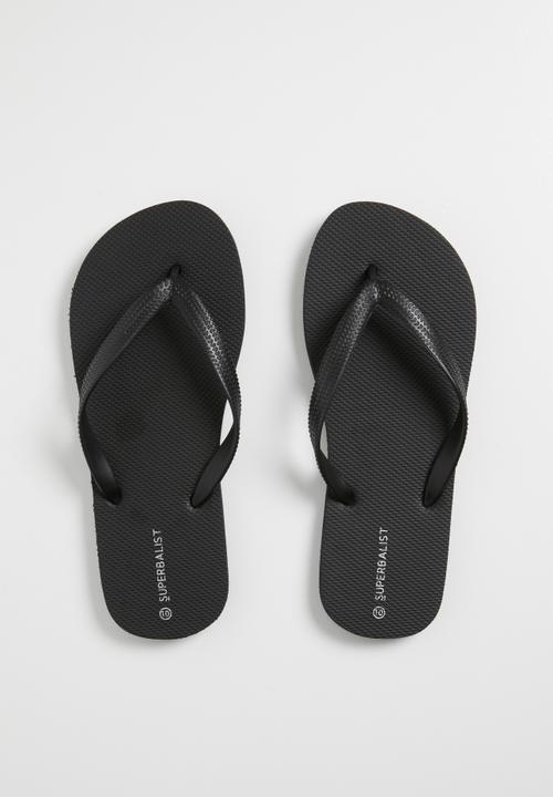 Superbalist - Rubber flip flops - black