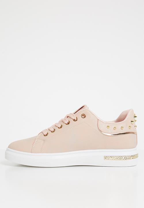 Miss Black - Lele lace up sneakers - pink