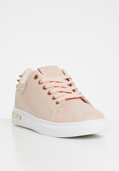 Miss Black - Lele lace up sneakers - pink