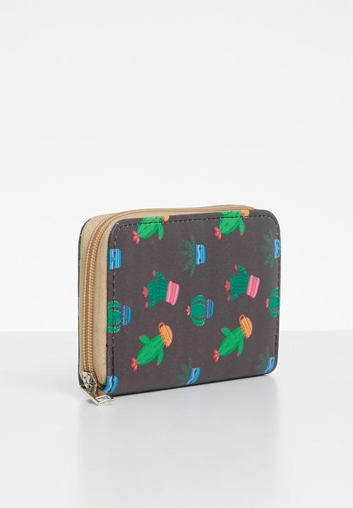 Pop Candy - Printed purse - brown & green