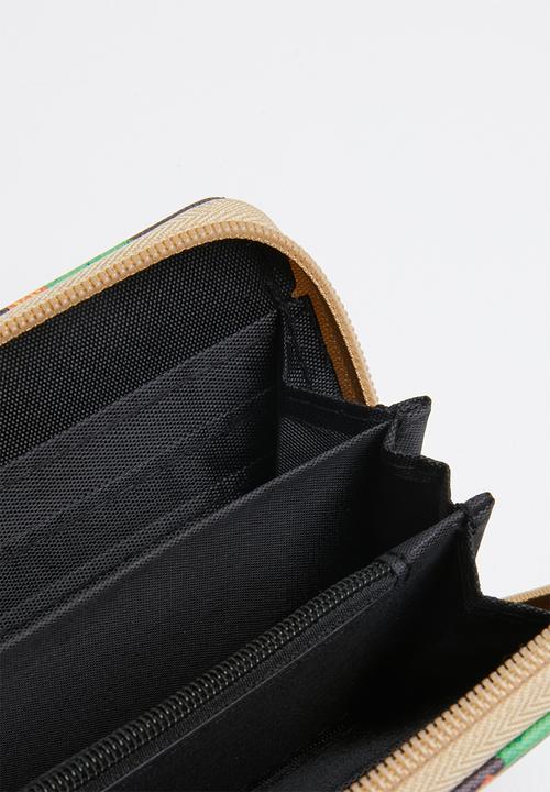Pop Candy - Printed purse - brown & green