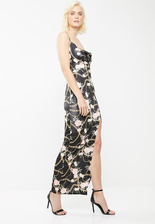 Missguided - Slinky cowl maxi chain print - multi