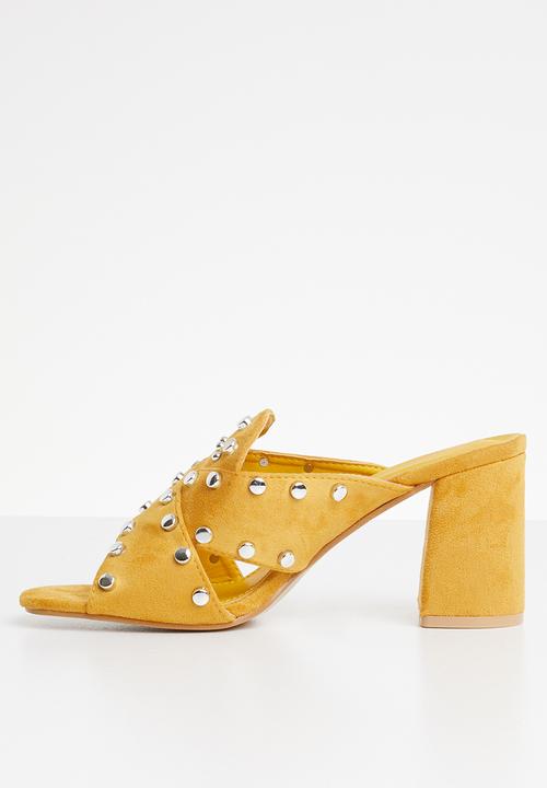 Dolce Vita - Bellagio studded mules - yellow