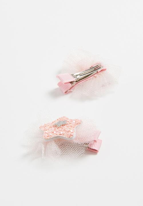 Pop Candy - Heart detailed hair clip - pink
