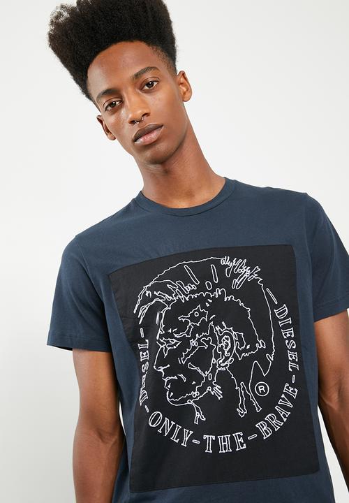 Diesel  - T- Edward crew short sleeve T-shirt - navy