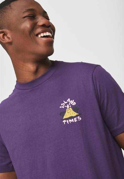 Cotton On - Tbar short sleeve tee  - purple