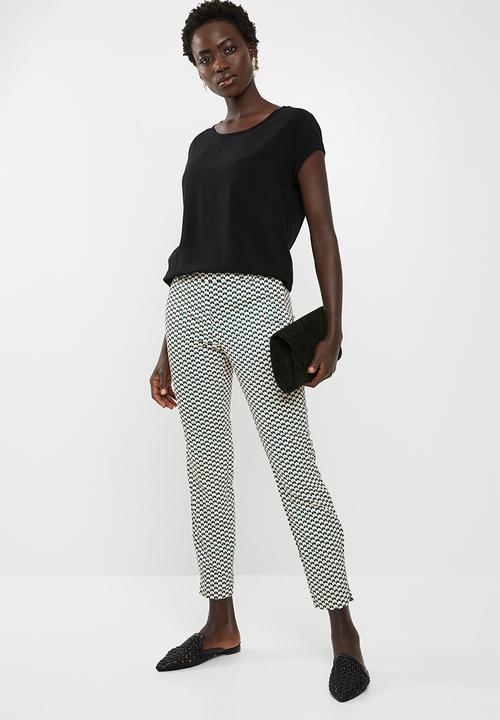 edit - Straight cut printed pants - multi
