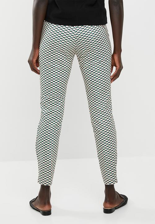 edit - Straight cut printed pants - multi