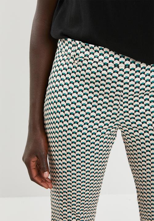 edit - Straight cut printed pants - multi
