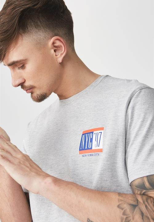 Cotton On - Tbar short sleeve tee  - grey