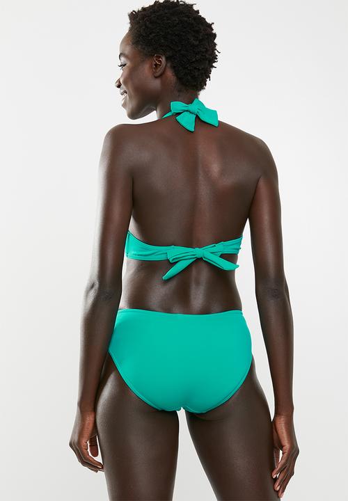 Jacqueline - Jade geo sash bikini bottoms - blue & green