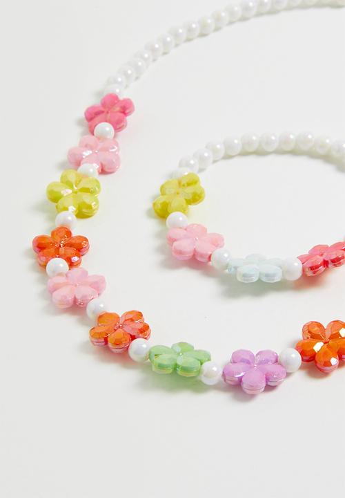 Pop Candy - Necklace and bracelet set 1 - multi