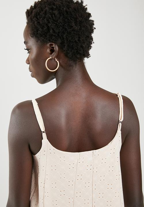 edit - Lace inset cami - neutral