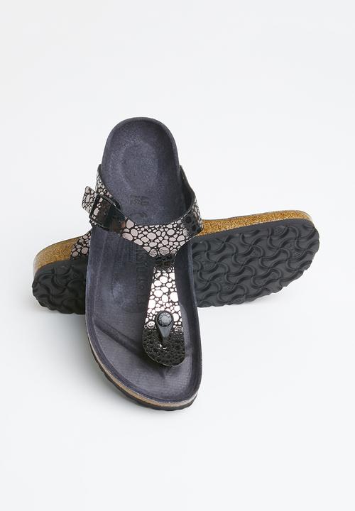 Birkenstock - Gizeh narrow - metallic stones black