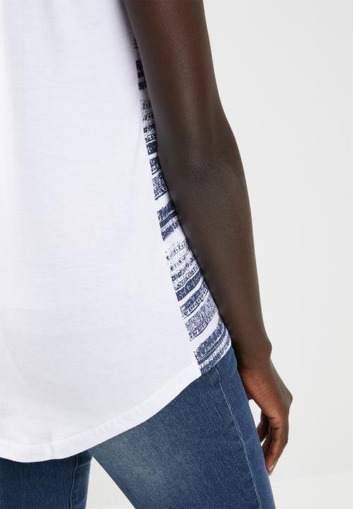 JEEP - Embroidery detail tee - white