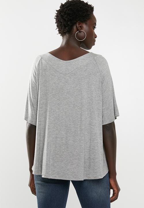 JEEP - Embroidered T-shirt - grey