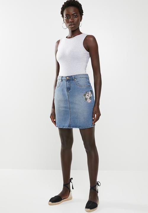 JEEP - Denim skirt - blue