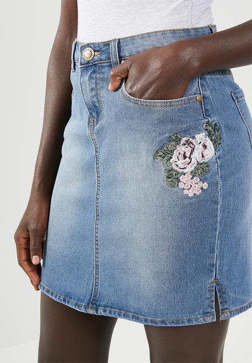 JEEP - Denim skirt - blue