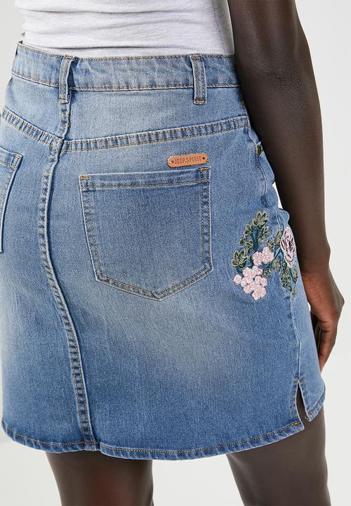 JEEP - Denim skirt - blue