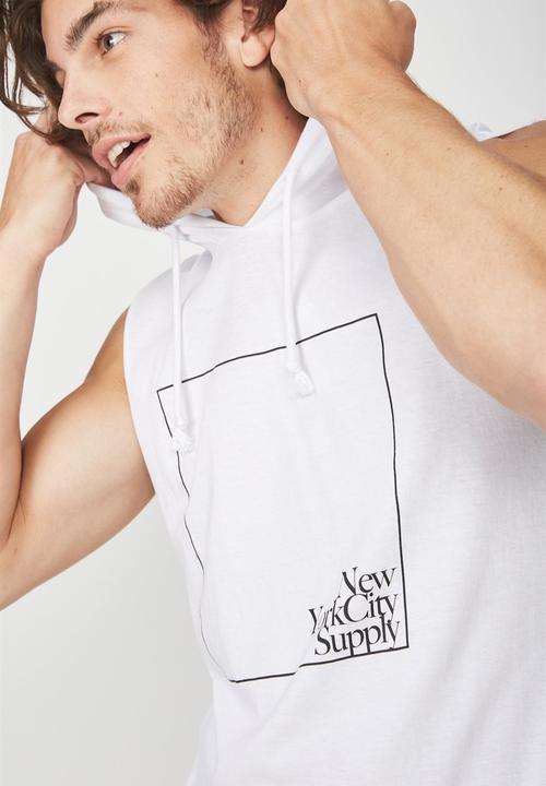 Cotton On - Hustle muscle tank - white