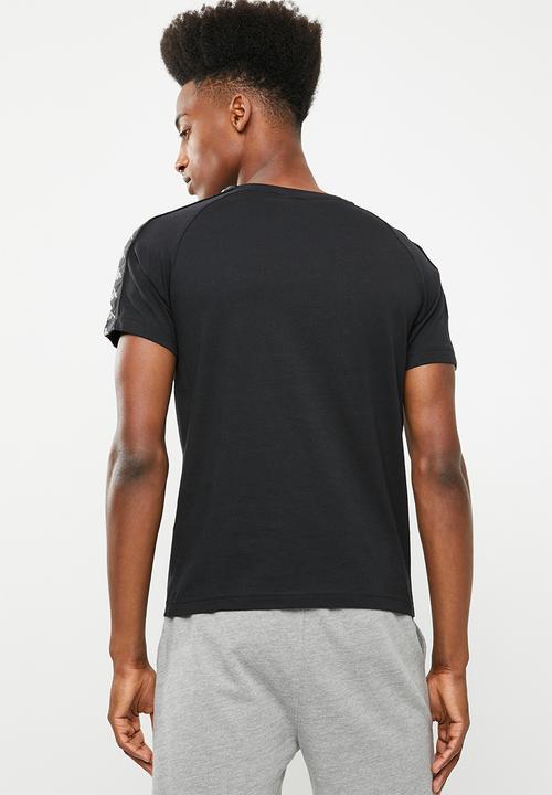 KAPPA - 222 Banda Coen slim tee - black & grey
