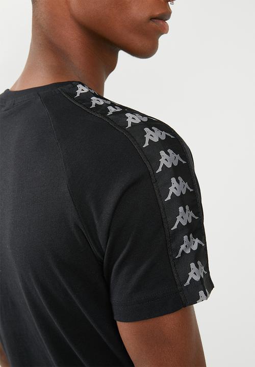 KAPPA - 222 Banda Coen slim tee - black & grey