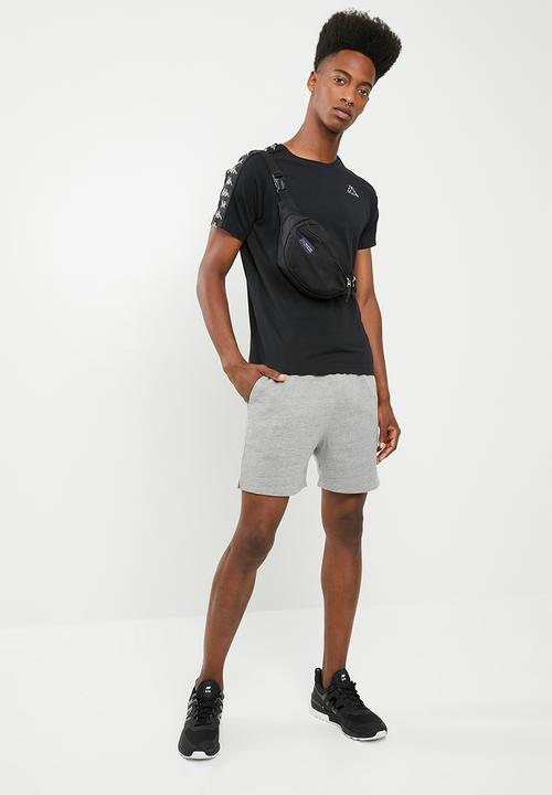 KAPPA - 222 Banda Coen slim tee - black & grey