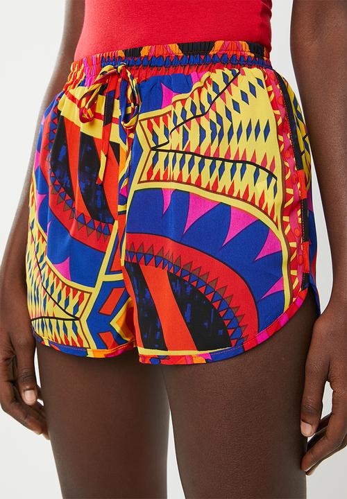 Missguided - Printed runner short - multi