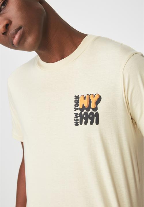 Cotton On - Tbar short sleeve tee - yellow
