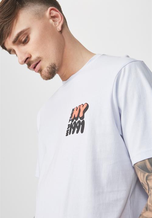 Cotton On - Tbar short sleeve tee - white