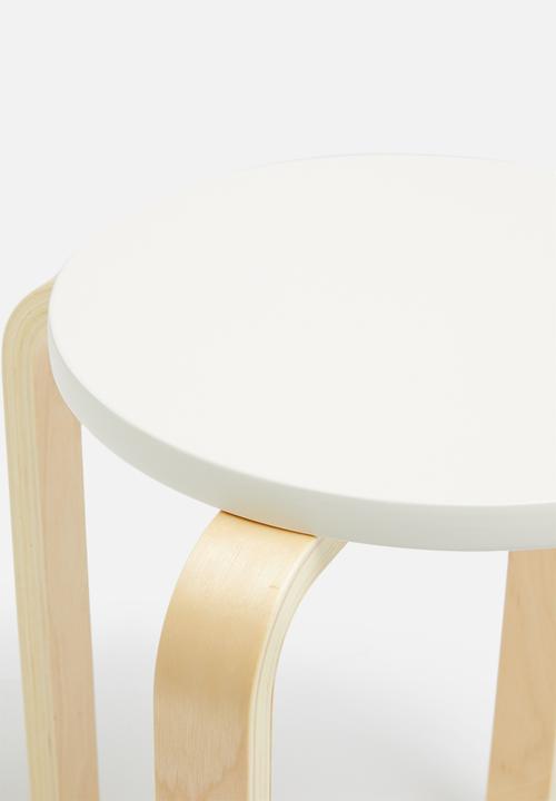 Sixth Floor - Emba stool - natural & white