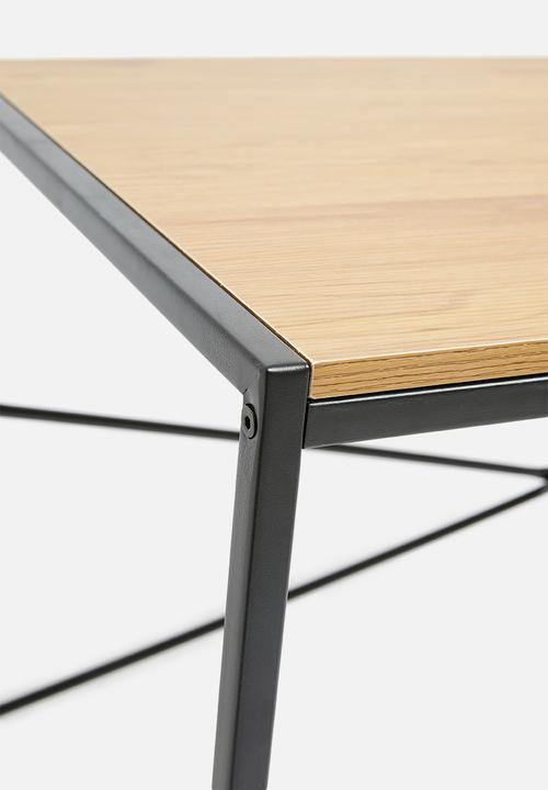 Sixth Floor - Seaford desk - natural/black