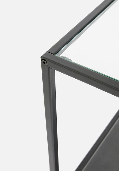 Sixth Floor - Seaford kitchen trolley shelf - black