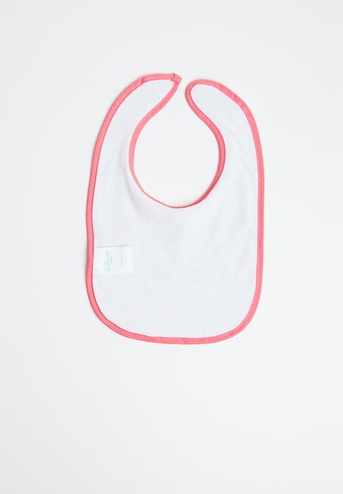 Character Baby - Minnie Mouse jersey bib - pink & white