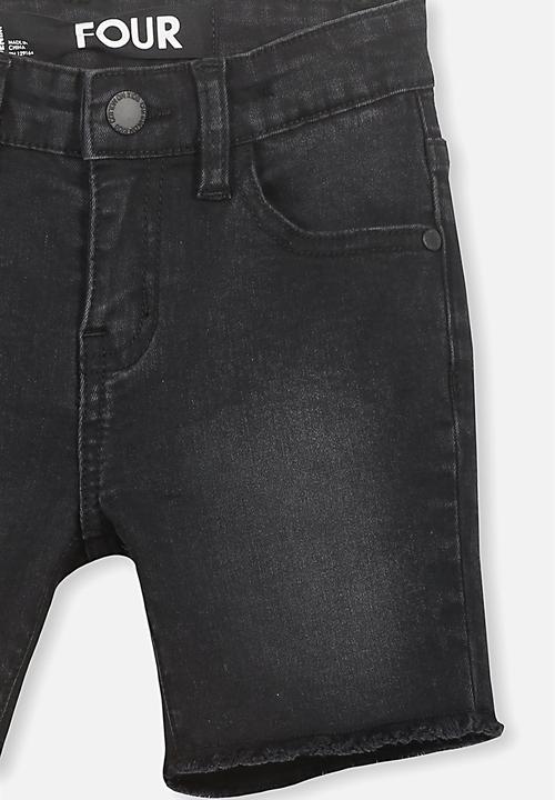 Cotton On - Pacey denim short - black