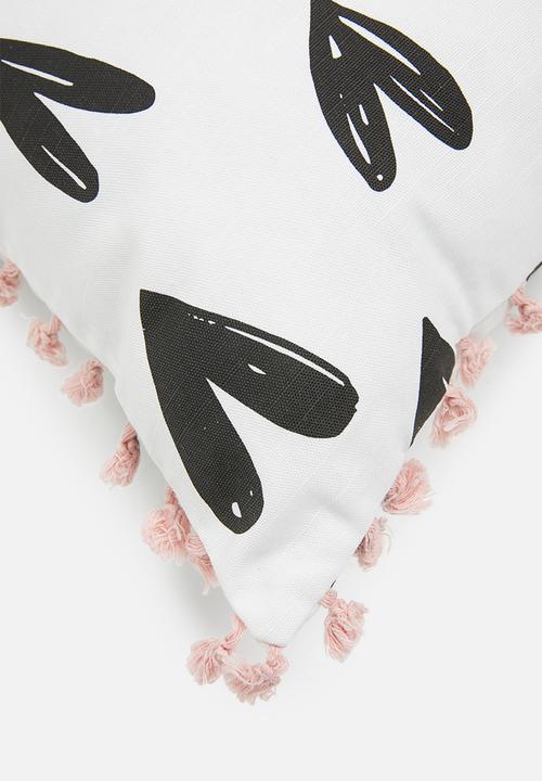 Sixth Floor - Minna kids cushion cover - black & pink