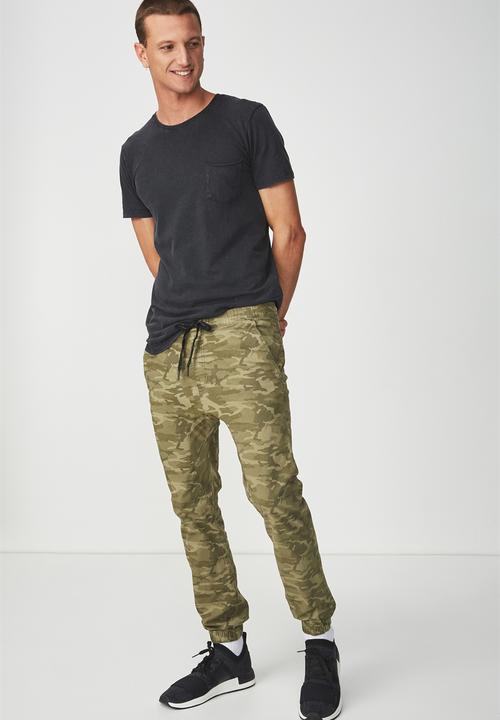 Cotton On - Drake cuffed pant - khaki