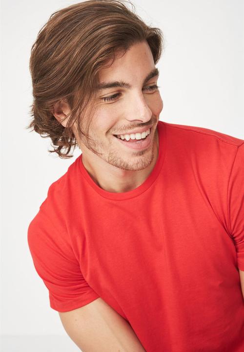 Cotton On - Essential crew neck tee - red