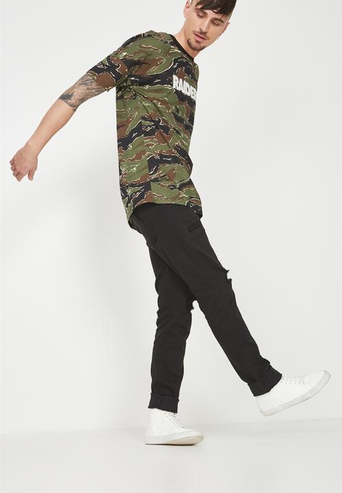 Cotton On - Active drop shoulder longline tee - multi