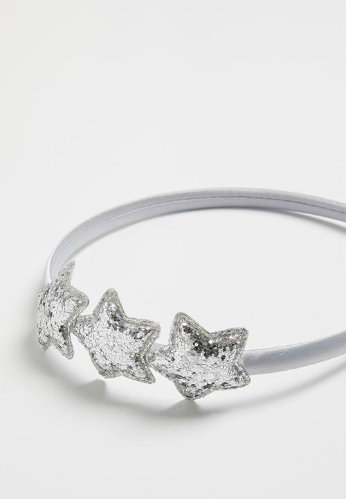 Pop Candy - Star detail headband - silver