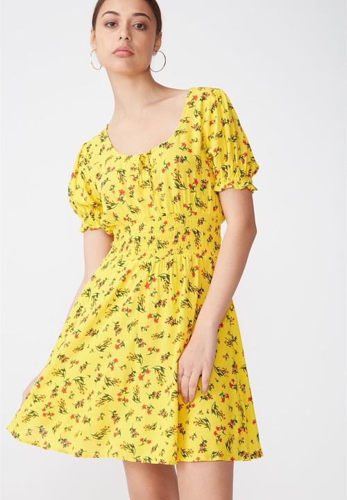 cotton on yellow dress