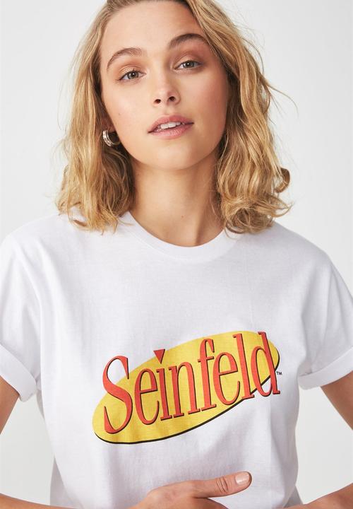Cotton On - Tbar fox graphic logo tee - white