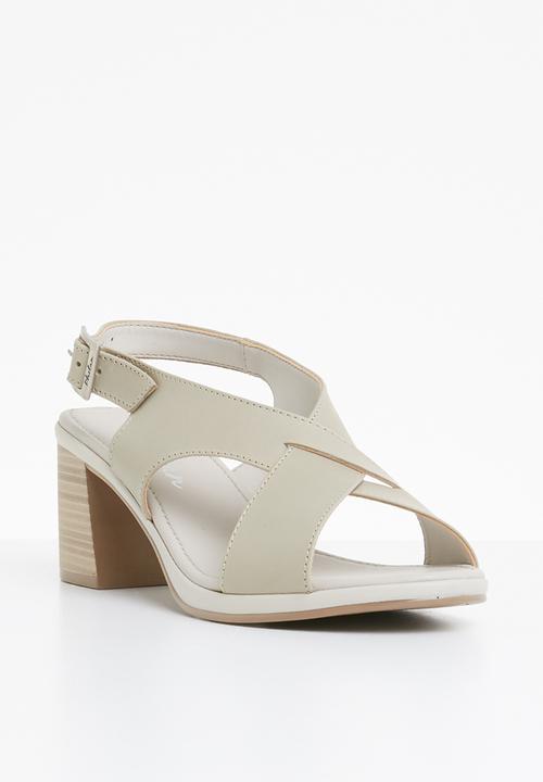 Phelan - Slingback leather heels - neutral