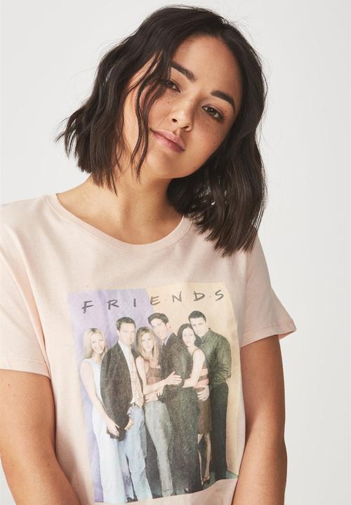 Cotton On - Tbar fox graph - peach 