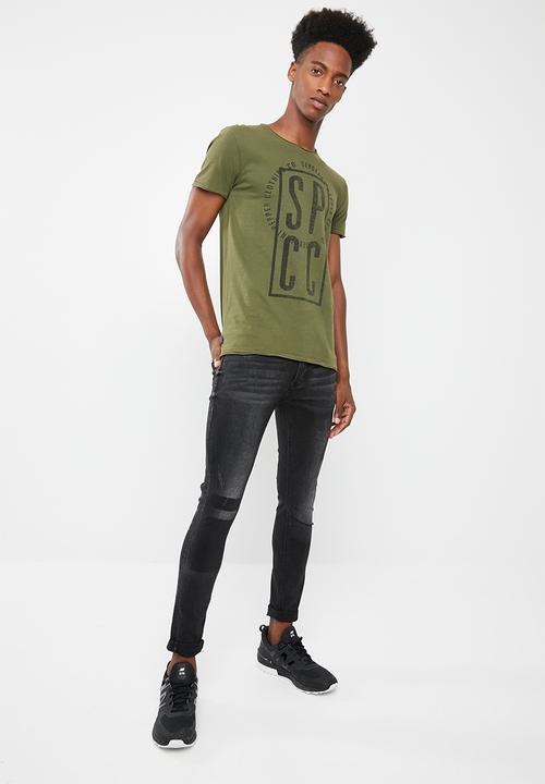 S.P.C.C - Stamp graphic printed tee - green