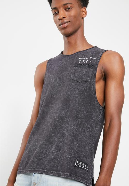 S.P.C.C - Step hem vest - black