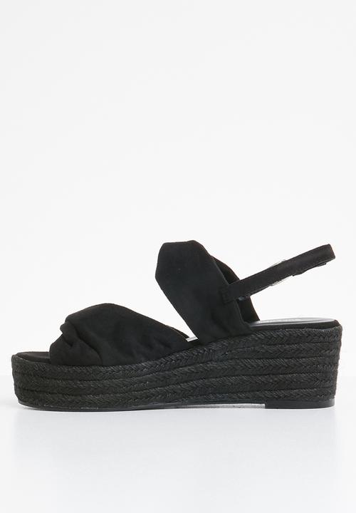 Superbalist - Lilly espadrille heel - black