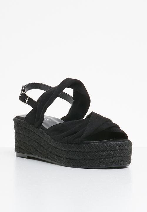 Superbalist - Lilly espadrille heel - black